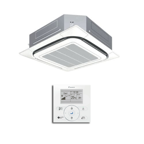 DAIKIN FCA125C-VF2Y 12.5kW Premium Inverter Reverse Cycle Cassette Air Conditioner System - 3 Phase-