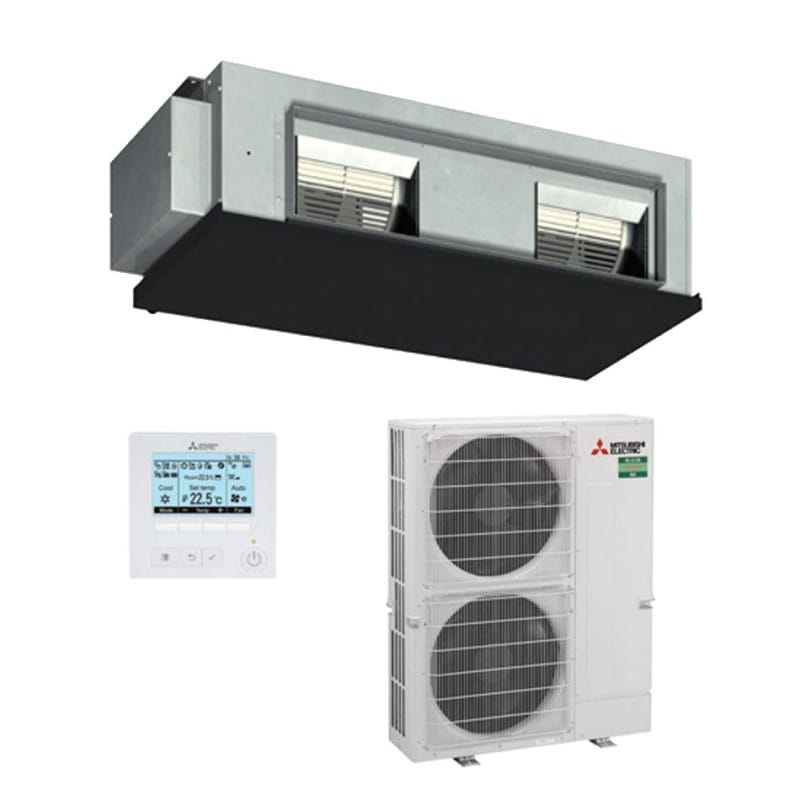 MITSUBISHI ELECTRIC PEA-M125GAA.TH / PUZ-ZM125YKA2-A.TH 12.5kW High Static Ducted Air Conditioner 3 Phase wired controller