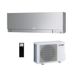 Mitsubishi Electric MSZEF35VGKDSKIT 3.5kW Split System Wall Mounted Air Conditioner Matte Silver