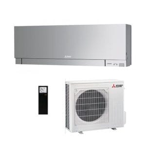 Mitsubishi Electric MSZEF50VGKDSKIT 4.8kW Split System Wall Mounted Air Conditioner Matte Silver