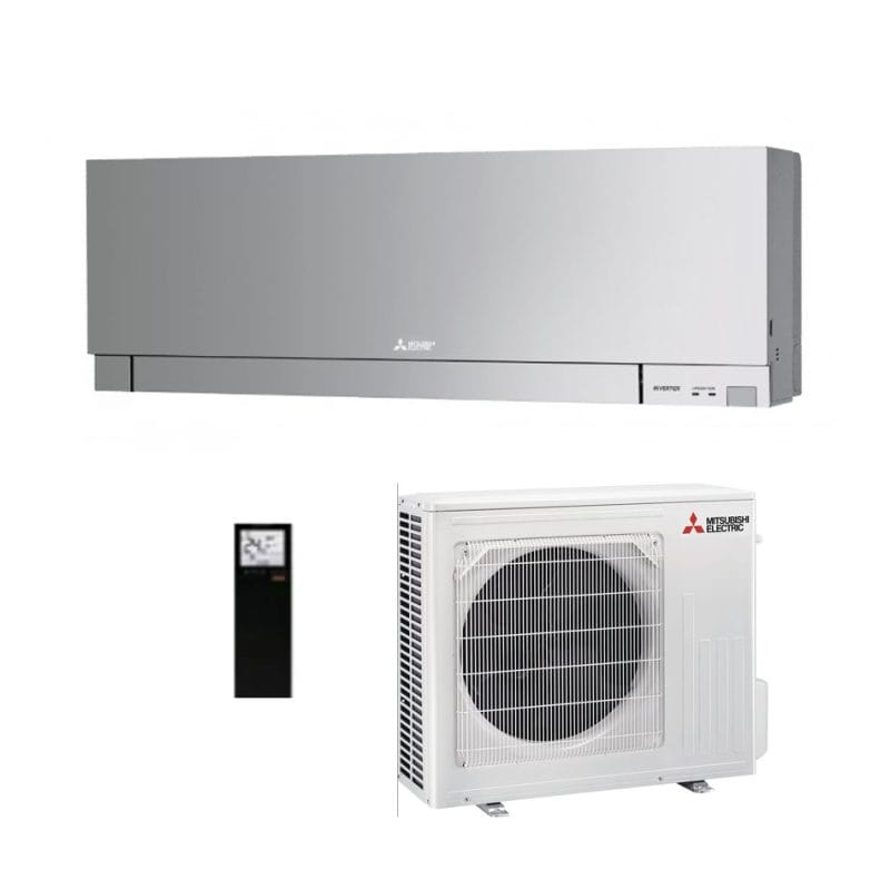 Mitsubishi Electric MSZEF50VGKDSKIT 4.8kW Split System Wall Mounted Air Conditioner Matte Silver