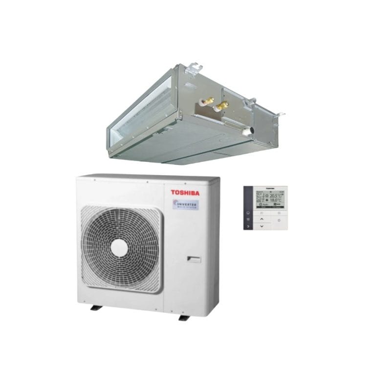 Toshiba GM1101B 10.0kW Digital Inverter Mid-Static Ducted System Air Conditioner 1 Phase