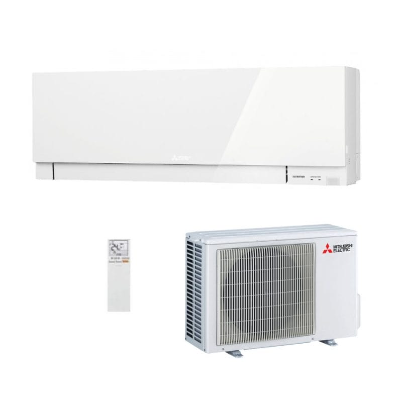 Mitsubishi Electric MSZEF25VGKDWKIT 2.5kW Split System Wall Mounted Air Conditioner Natural White