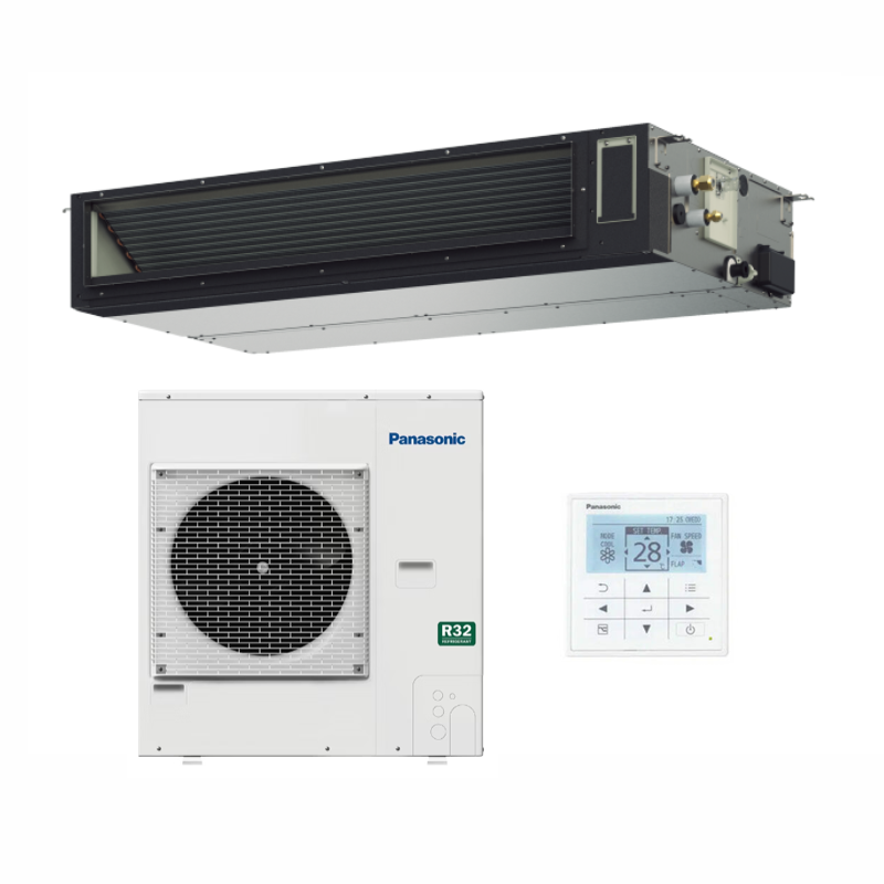 Panasonic 12.5kW S-1014PF3E - U-125PZ3R5 NX Series Adaptive Ducted Mid Static Air Conditioner 1 Phase