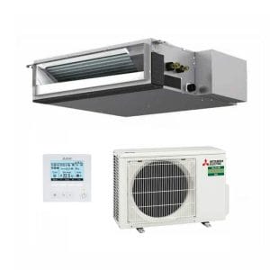 MITSUBISHI ELECTRIC SEZM25DAKIT 2.5kW Bulkhead Inverter Air Conditioner-wired controller