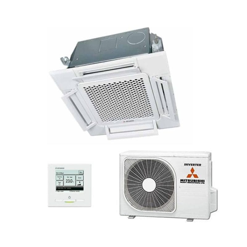 Mitsubishi Heavy Industries FDTC25ZSAWVH1 2.5kW Four Way Compact Ceiling Cassette Air Conditioner