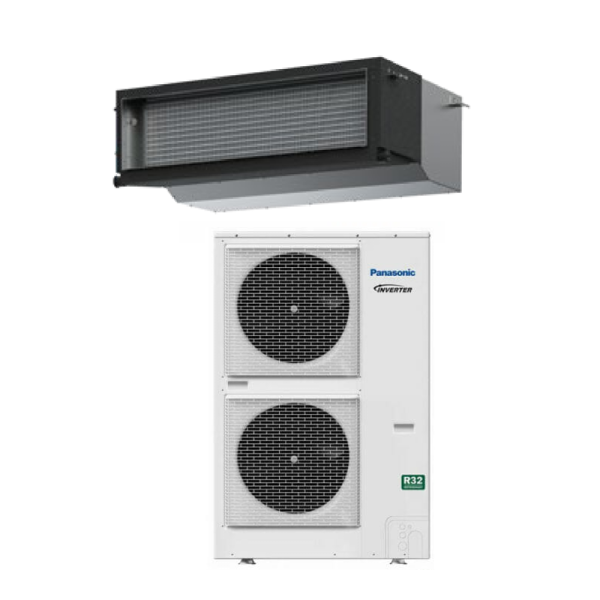 Panasonic 10.0kW S-100PE3R - U-100PZH3R5 Inverter NX Series Deluxe High Static Ducted Air Conditioner 1 Phase