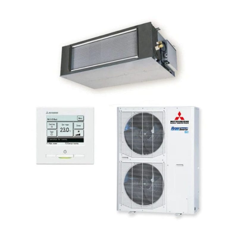 Mitsubishi Heavy Industries FDUA125AVSXWVH 12.5kW High Static Ducted System | 3 Phase