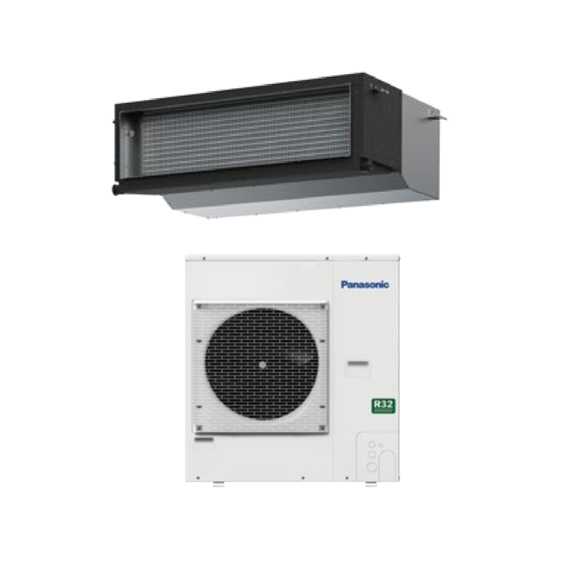 Panasonic 10.0kW S-100PE3R - U-100PZ3R5 Inverter NX Series High Static Ducted Air Conditioner 1 Phase