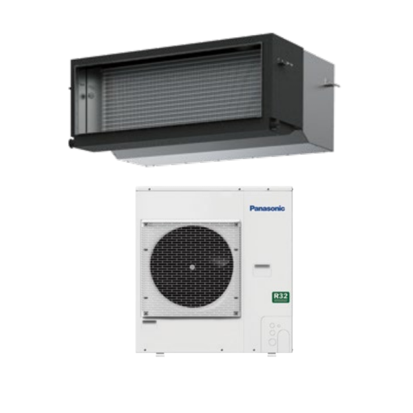Panasonic 12.5kW S-125PE3R - U-125PZ3R5 Inverter NX Series High Static Ducted Air Conditioner 1 Phaset