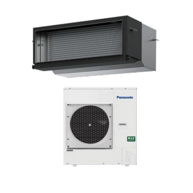 Panasonic 12.5kW S-125PE3R - U-125PZ3R5 Inverter NX Series High Static Ducted Air Conditioner 1 Phaset
