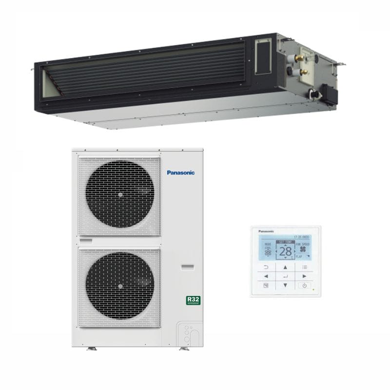 Panasonic 10kW S-1014PF3E - U-100PZH3R8 NX Series Adaptive Deluxe Ducted Mid Static Air Conditioner 3 Phase