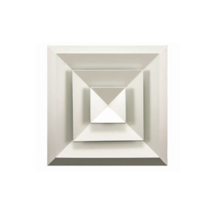 300mm x 300mm Bevelled Edge 4-Way Diffuser With Spigot Size 200mm