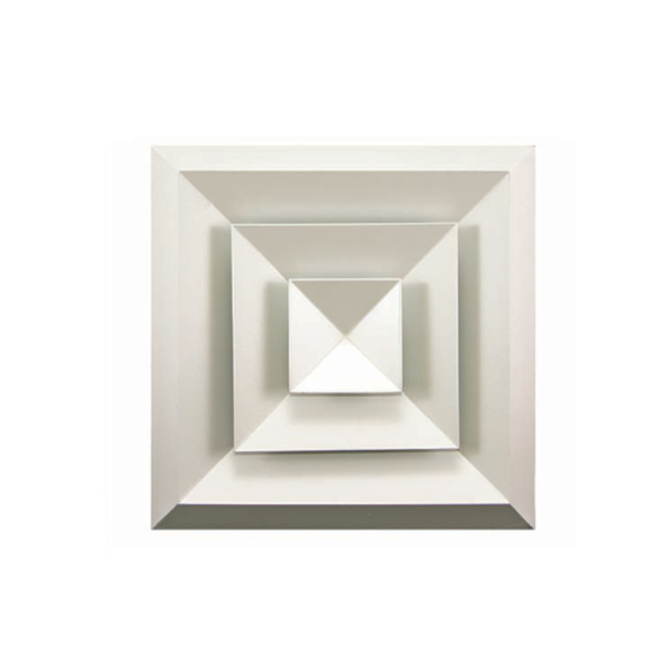 300mm x 300mm Bevelled Edge 4-Way Diffuser With Spigot Size 300mm