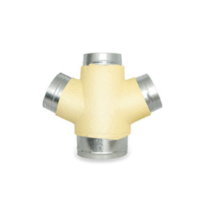 Metal Insulated Double Branch Take Off 14x10x8x8 Inches