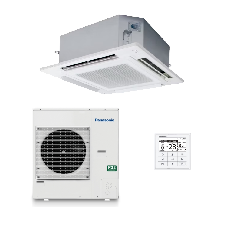 Panasonic S-6071PU3E - U-71PZH3R5 7.1kW NX Series 4-Way Cassette Deluxe Fan Air Conditioner 1 Phase