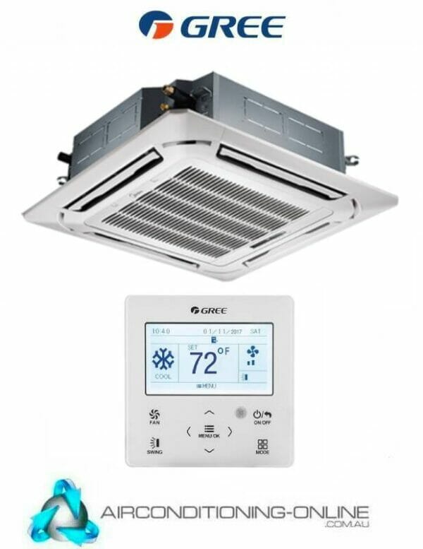 Gree GUD100T/B-S / GUD100W/NhB-S 10.1kW Reverse Cycle Cassette System | Single Phase