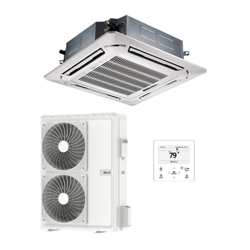Gree GUD160T1/C-S | GUD160W1/NhC-S 13.6kW U-Match Cassette Air Conditioner