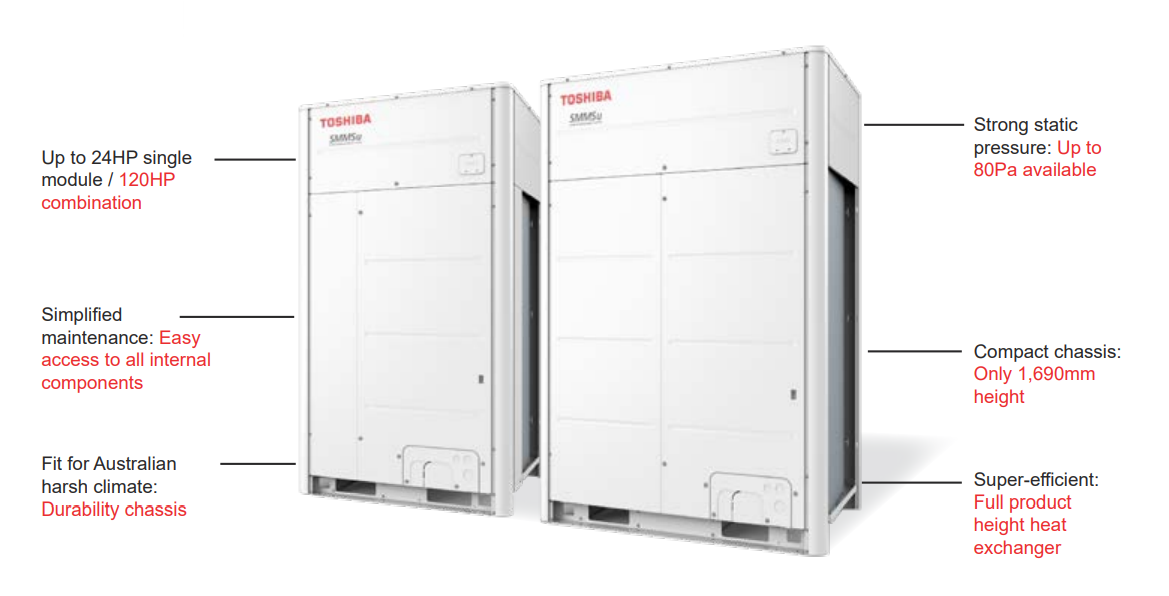 Toshiba SMMSu- 2 pipe Ultimate VRF System