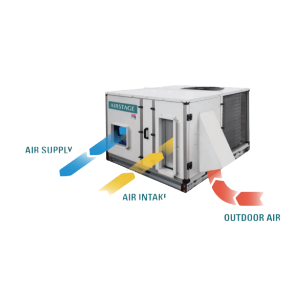 Fujitsu AIRSTAGE RAQ/K/WP/EC-115 36.2kW Premium Single Skin Roof Top Packaged Air Conditioner