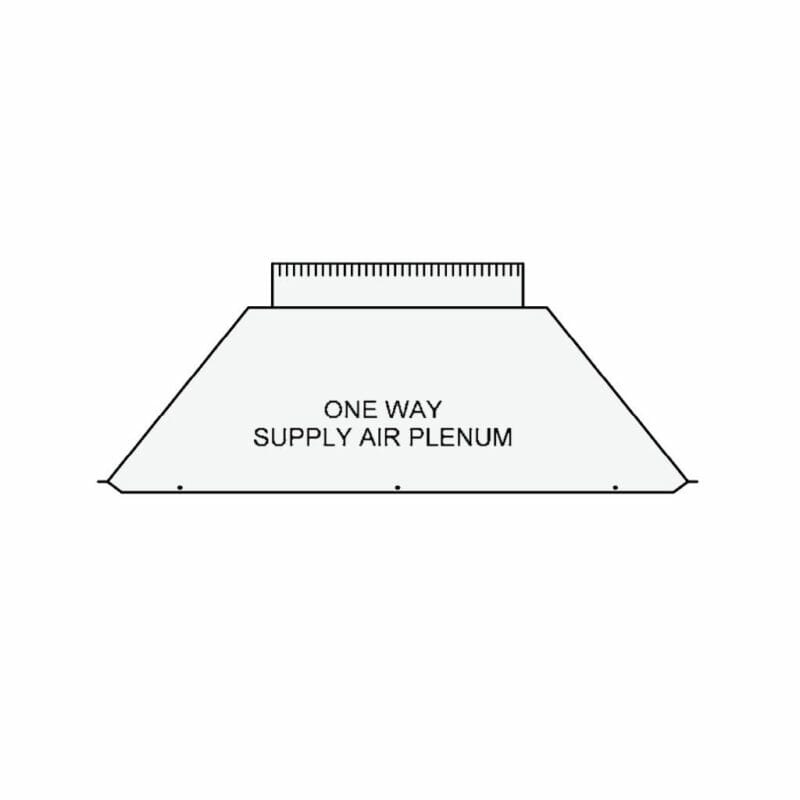 ActronAir Supply Air Plenum (Vbox) - 1 Way - PL18S-1/40S - 1 x 400mm (16") spigot