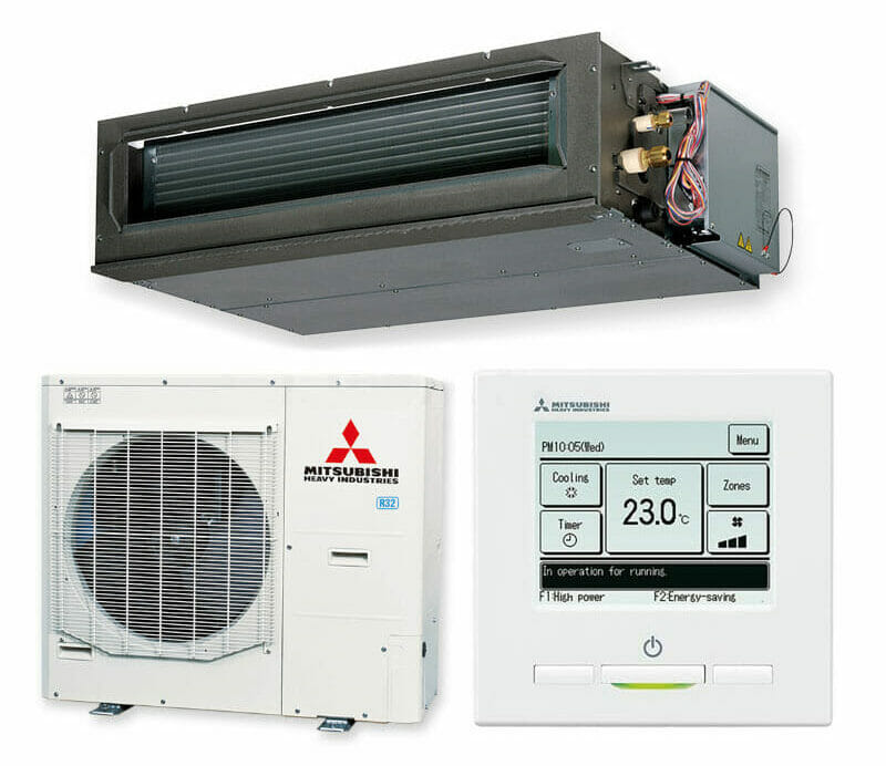 Mitsubishi Heavy Industries FDU140KXE6F-W/FDC140KXZES1-W-Set 14.0kW KX 1:1 High Static Ducted - 3 Phase