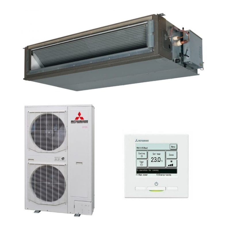 Mitsubishi Heavy Industries FDUA280KXZE1- FDC280KXZPE1 28.0kW KX 1-1 High Static Ducted Air Conditioner System-3 Phase