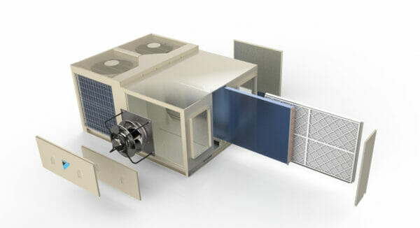 Daikin-UAYN350AFY1A-37.2kW-Outdoor-Rooftop-Packaged-Unit-RT-Series
