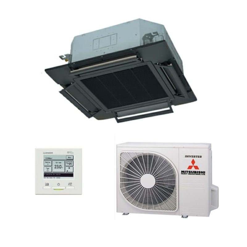 Mitsubishi Heavy Industries FDT60ZSXAWVH 5.6kW Four Wai Ceiling Cassette Air Conditioner-BLACK