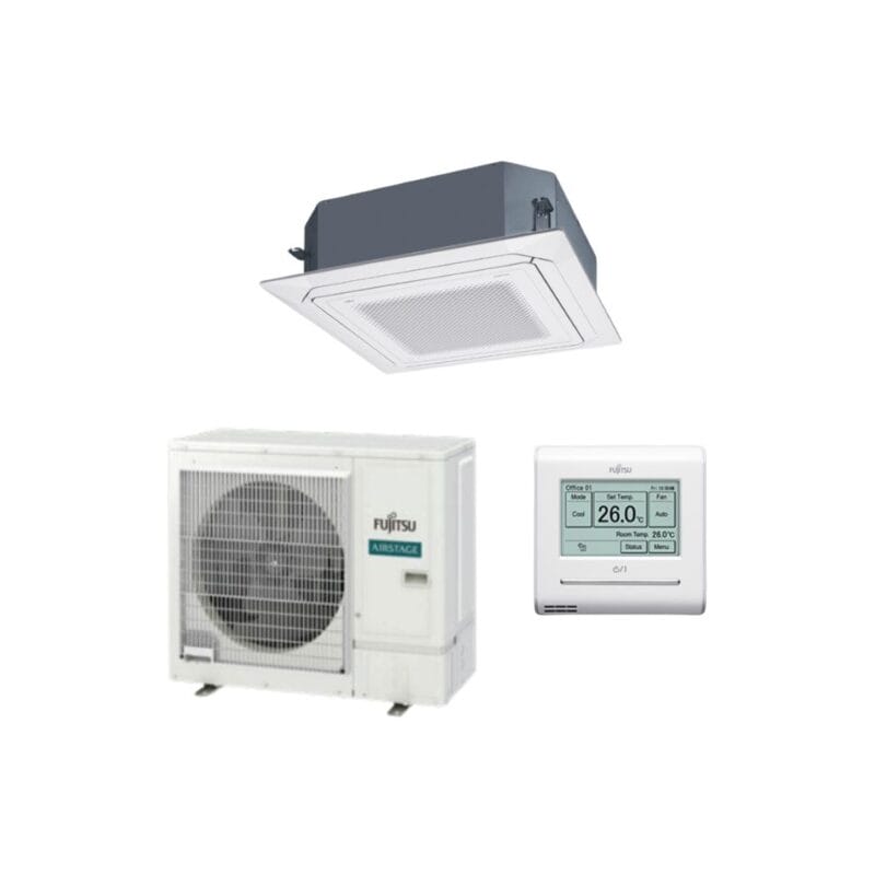 Fujitsu SET-AUTH36KRTA-3PH-T5 10.0kW Circular Flow Cassette Inverter Air Conditioner 3 Phase | R32