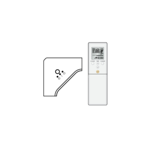Fujitsu SET-AUTH30KRTA-YC 8.5kW Circular Flow Cassette Air Conditioner wireless controller