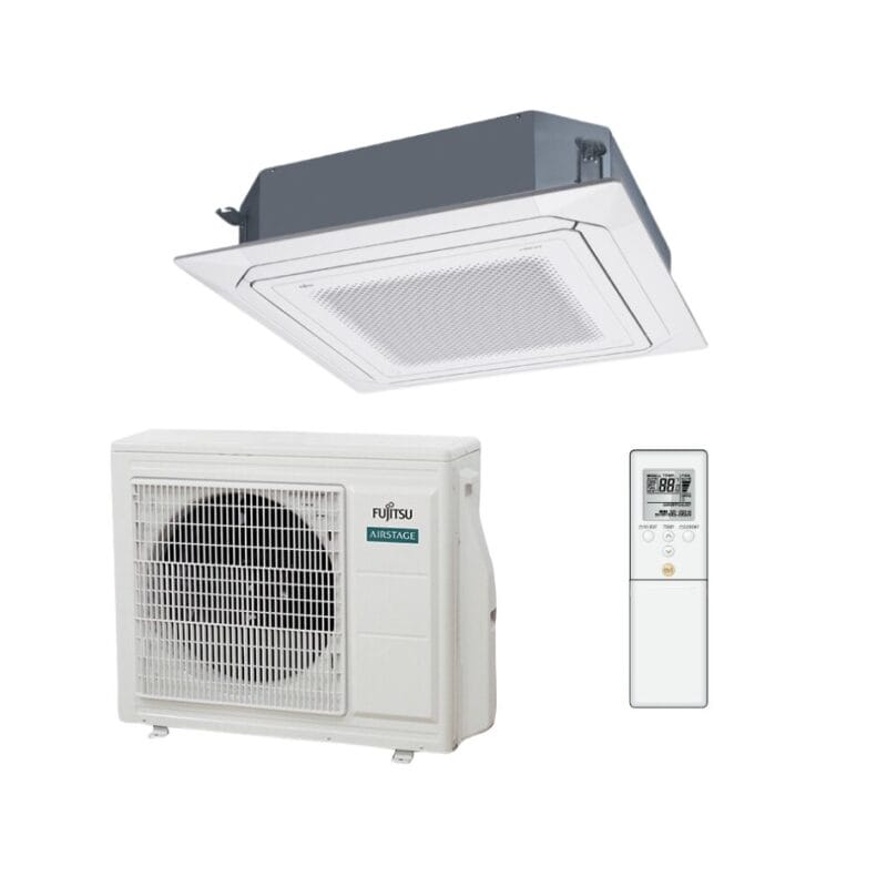 Fujitsu SET-AUTH24KRTA-YC 7.1kW Circular Flow Cassette Inverter Air Conditioner Single Phase | R32