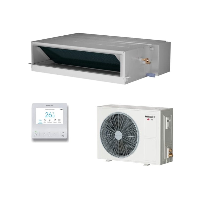 Hitachi PPIM-3.0UFA1NQ - PAS-3.0UFASNQ1 7.2kW airCore700 Mid Static Ducted System Air Conditioner-outdoor