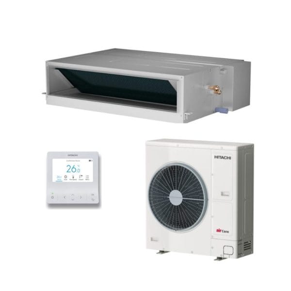 Hitachi PPIM-4.0UFA1NQ | PAS-4.0UFASNQ1 10.0kW airCore700 Mid Static Ducted System Air Conditioner