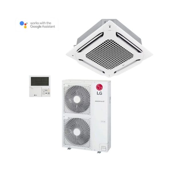 LG UTS100SET 9.5kW Ceiling Mounted Cassette Inverter | R32 Black Fin