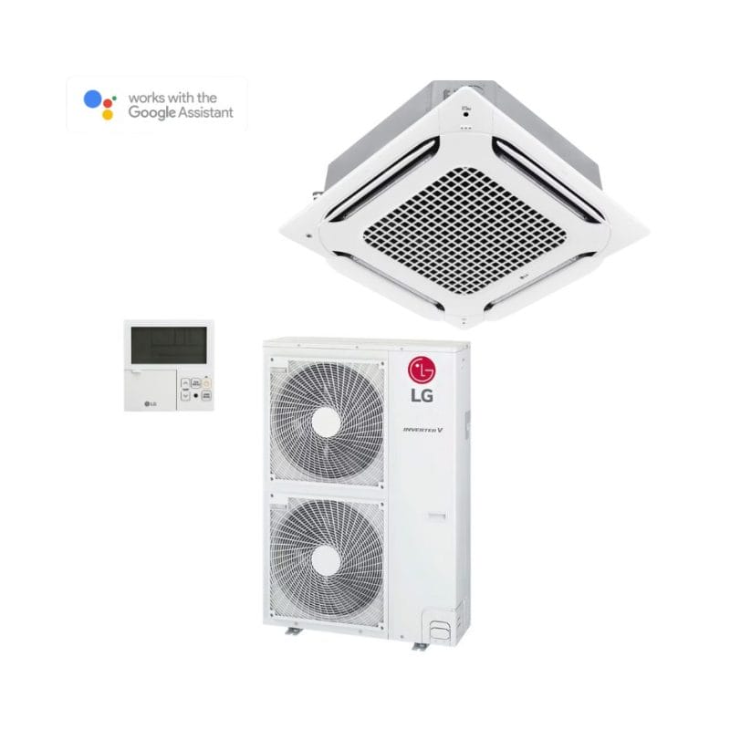 LG UTS100SET 9.5kW Ceiling Mounted Cassette Inverter | R32 Black Fin