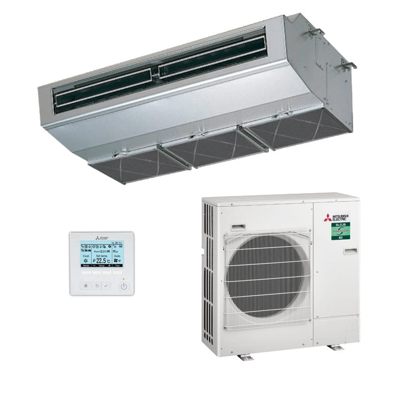 MITSUBISHI ELECTRIC PCA-M71HA2 - PUZ-ZM71VHA2-A 7.1kW Stainless Steel Under Ceiling Inverter Air Conditioner 1 Phase