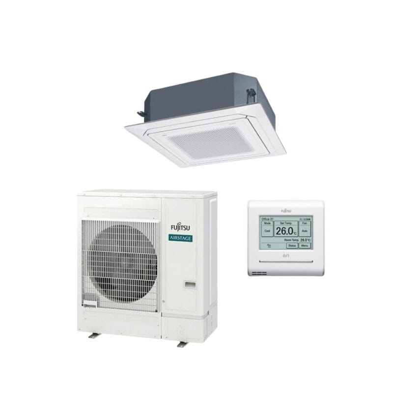 Fujitsu SET-AUTH45KRTA-3PH-T5 12.50kW Circular Flow Cassette Inverter Air Conditioner 3 Phase | R32