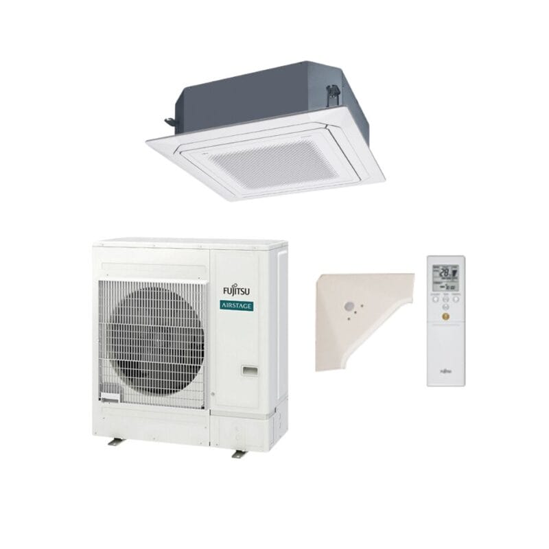 Fujitsu SET-AUTH45KRTA-3PH-YC 12.50 Circular Flow Cassette Inverter Air Conditioner 3 Phase | R32