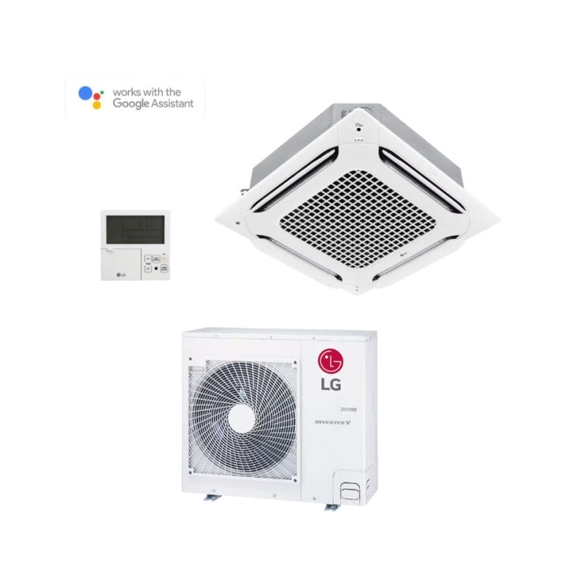 LG UTS85SET 8.0kW Ceiling Mounted Cassette Inverter | R32 Black Fin