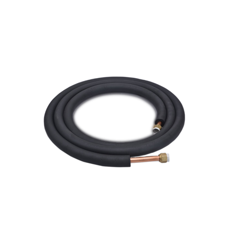 INSULATED BLACK PAIRED COPPER PIPE 6.35 x 9.5mm (1-4 x 3-8) 5 Meters length-Pre Flared