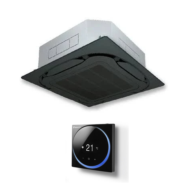 DAIKIN FCA60CA-VC2V 6.0kW Premium Inverter Reverse Cycle Cassette Air Conditioning System | 1 Phase - Black