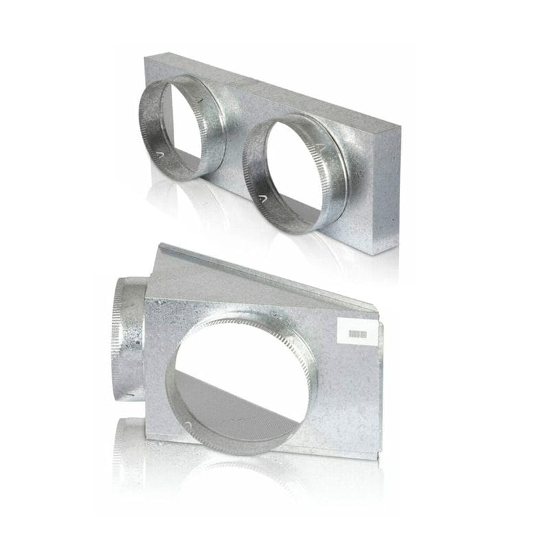ActronAir PL20S-2/40S Supply Plenum - 2 x 400mm (16") spigot - PL13R-2/35S Return Plenum - 2 x 350mm (14") spigot