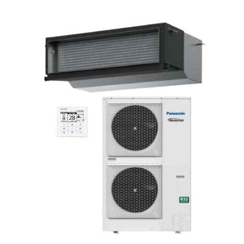 Panasonic S-100PE4R U-100PZH3R5 10.0kW Inverter NX Series Deluxe High Static Ducted Air Conditioner 1 Phase